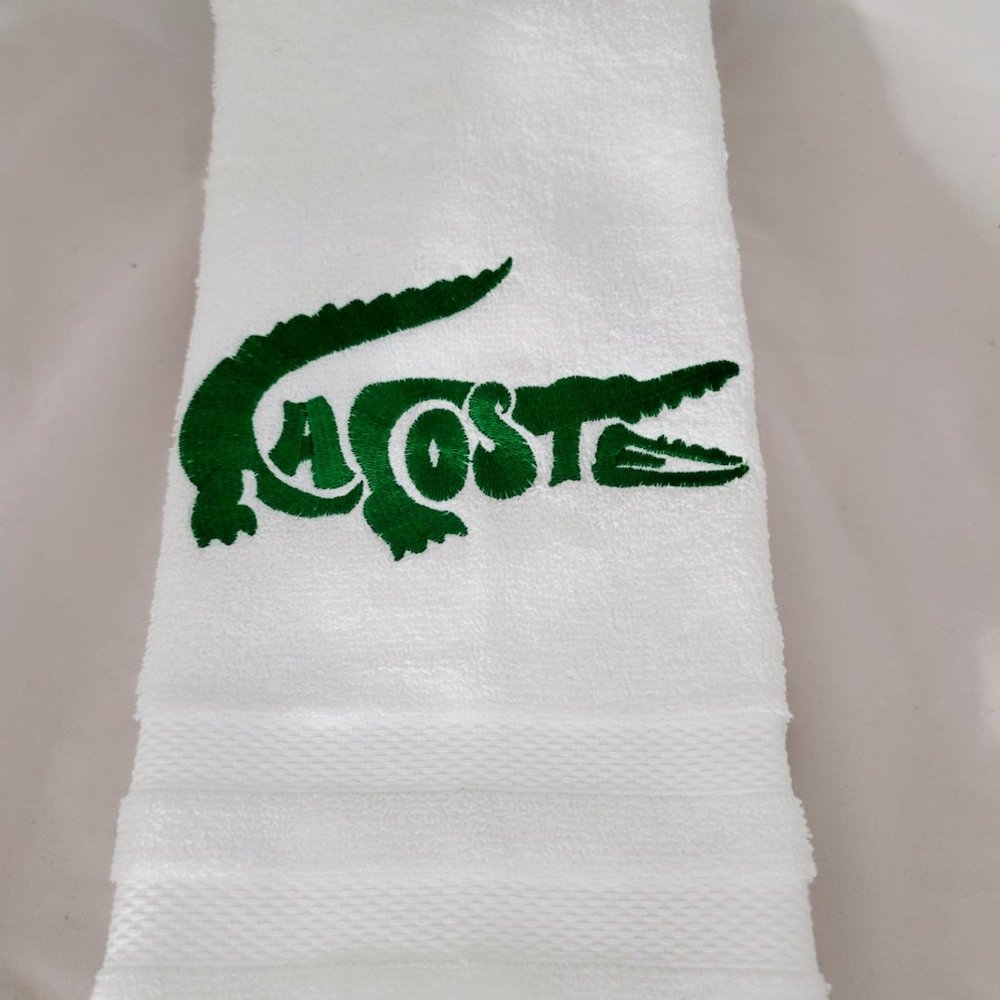 Embroidered Lacoste  Hand Towel Set - Picture 2 of 4